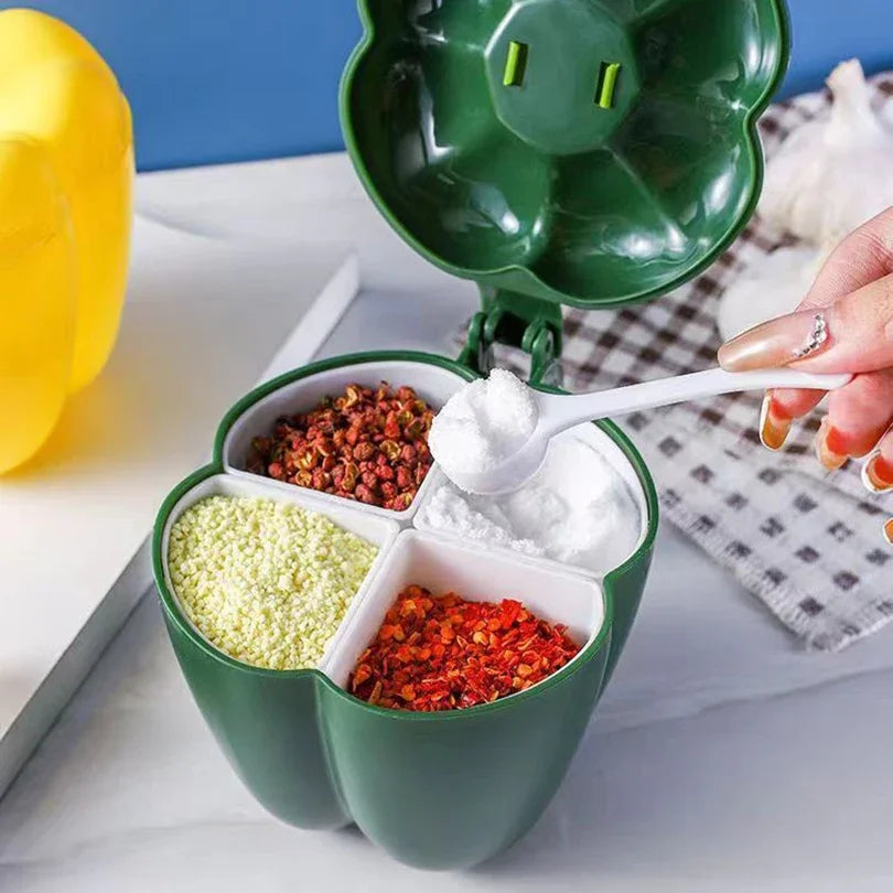 1 Plastic Creative Seasoning Jar Container Spoon Chili Shape Barbecue Qme