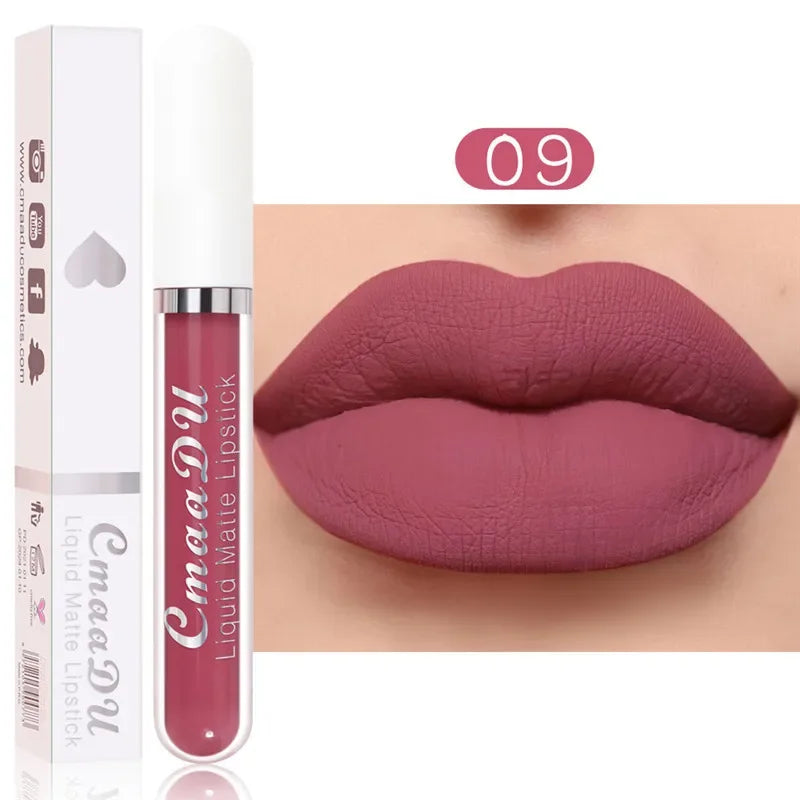 6 Colors Fashion Matte Lip Gloss Sets Natural Moisturize Waterproof