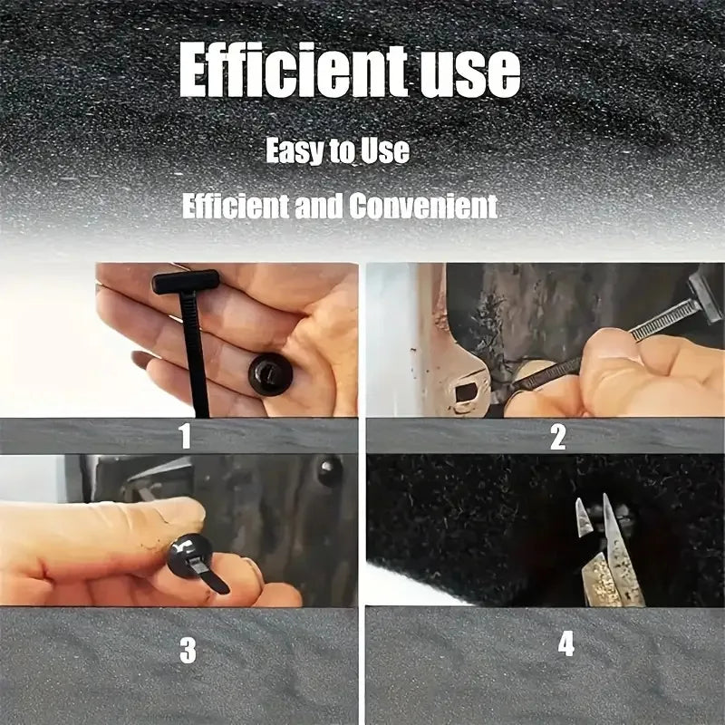 Multi Functional Zip Ties, Snap Fasteners, Through Nails, Fixed Engine Floor, Fender Lining, Mudguard, Trunk Cover, Etc Qme