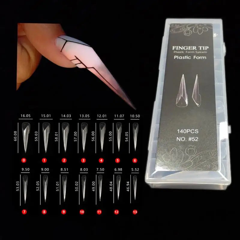Box Mechanical Dragon Claw Nail Forms Poly Extension Gel Molds Qme Default Title