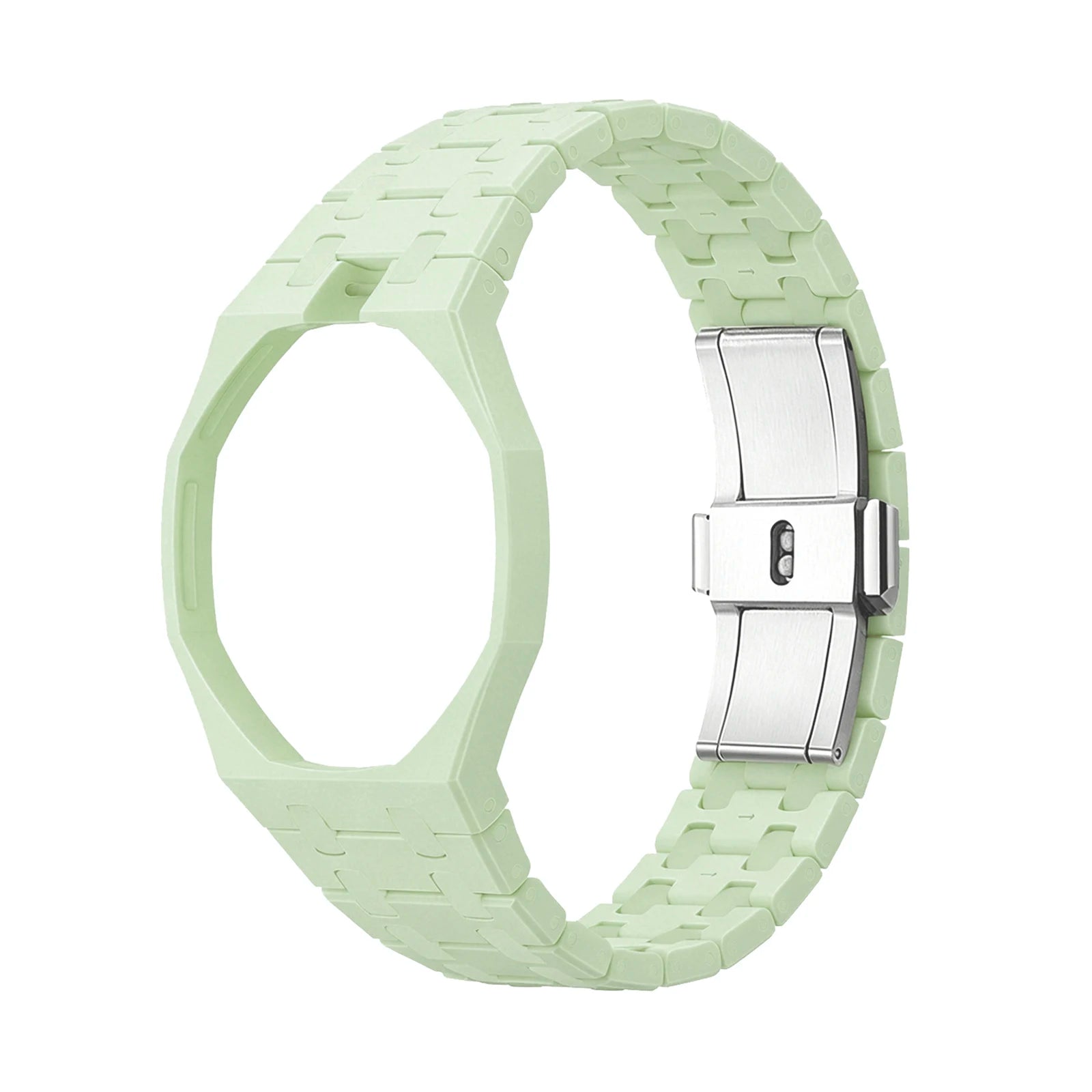 Ceramic Modification Kit for Swatch X AP Royal POP Biomaterials Watch Case + bioceramic Strap Pocket Changer To Wristwatch Qme Mint Green 12
