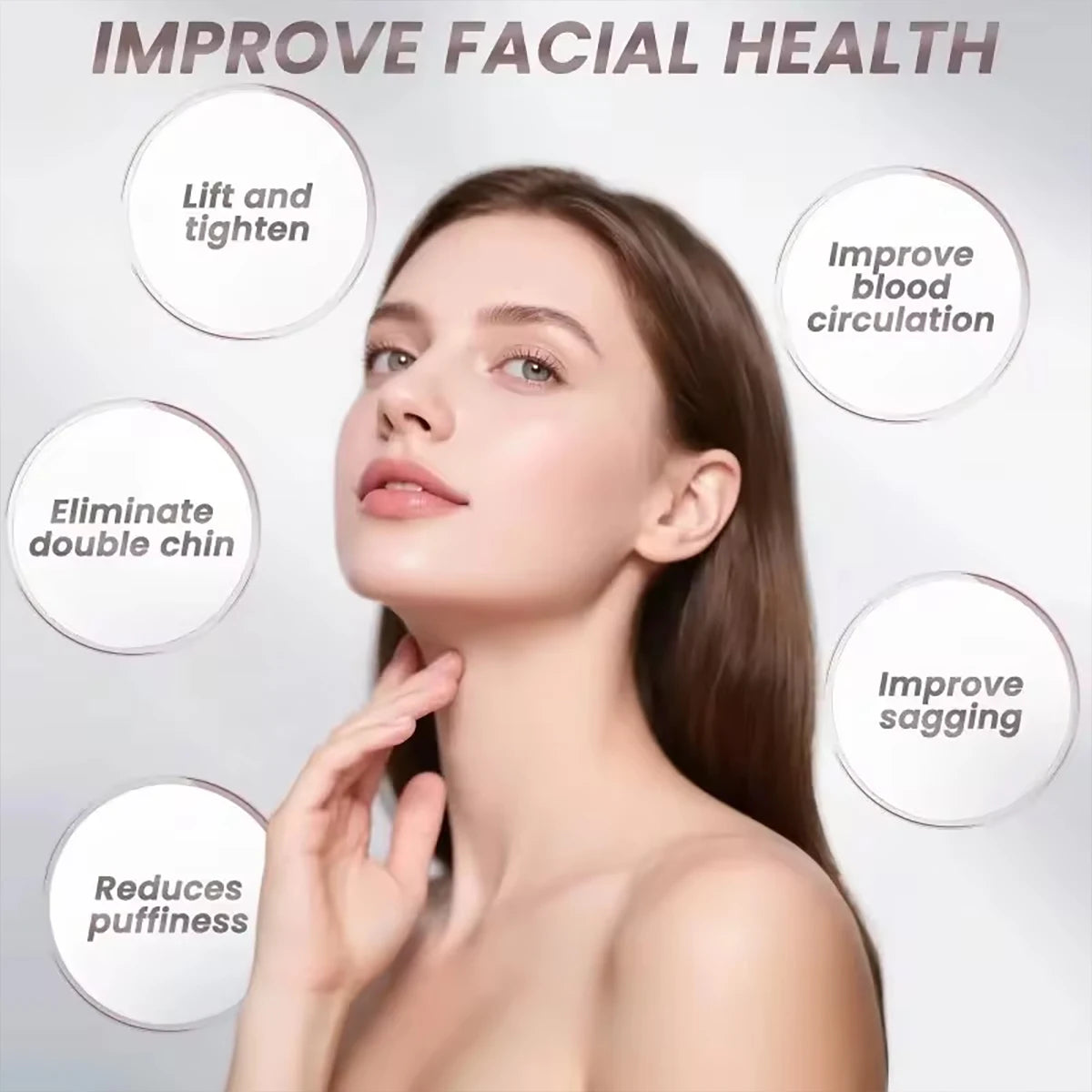 Lymph Contour Facial Brush Lymphatic Drainage Massager Ergonomically Qme