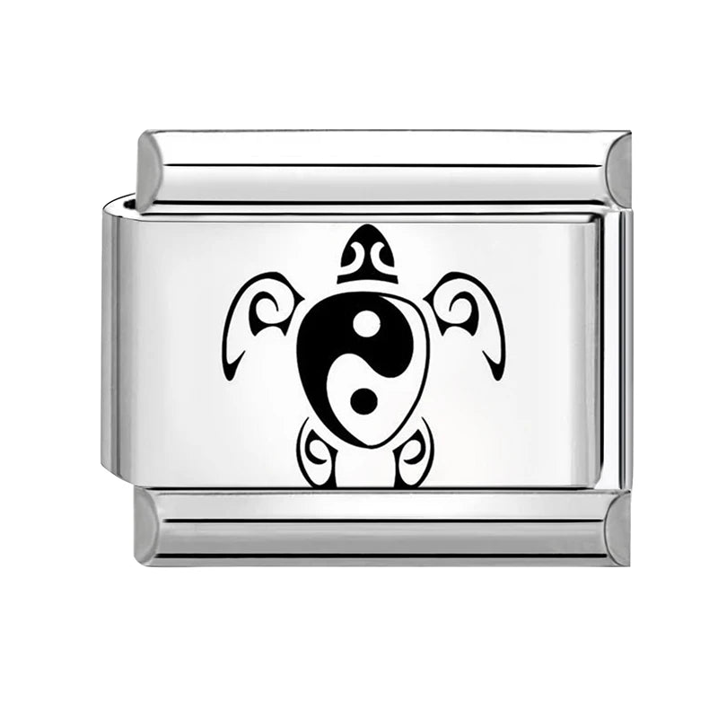 Wholesale Laser Engraving Cute Cats 666 999 Italian Charm Links Fit