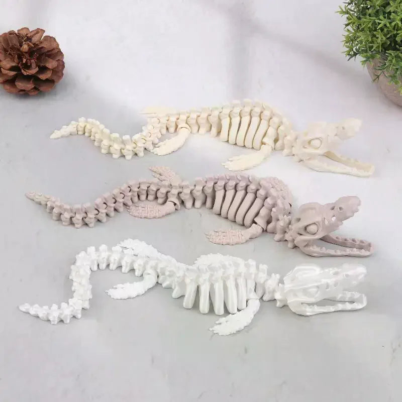 1PCS Realistic Skeleton Replica Aquarium Decoration Dinosaur Skeleton Model For Fish Tank Decoration Qme
