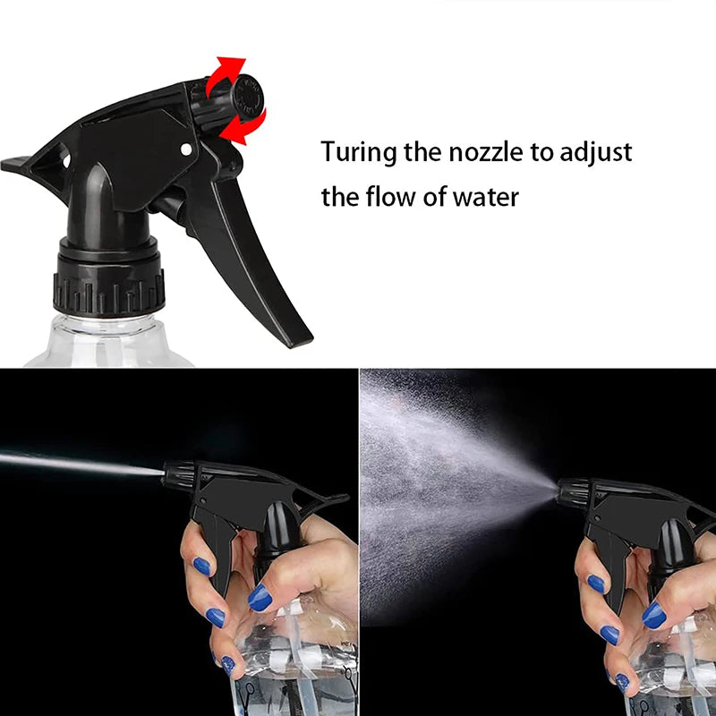 DIY Barber Plastic Water Spray Bottles Hair Styling Tool Empty Qme
