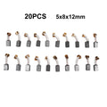 20pcs/set Carbon Brushes 5x8x12mm CB-64# 110*100 For Electric Motor CB85 CB57 CB64 191627-8 For Power Tool Accessory Qme Default Title