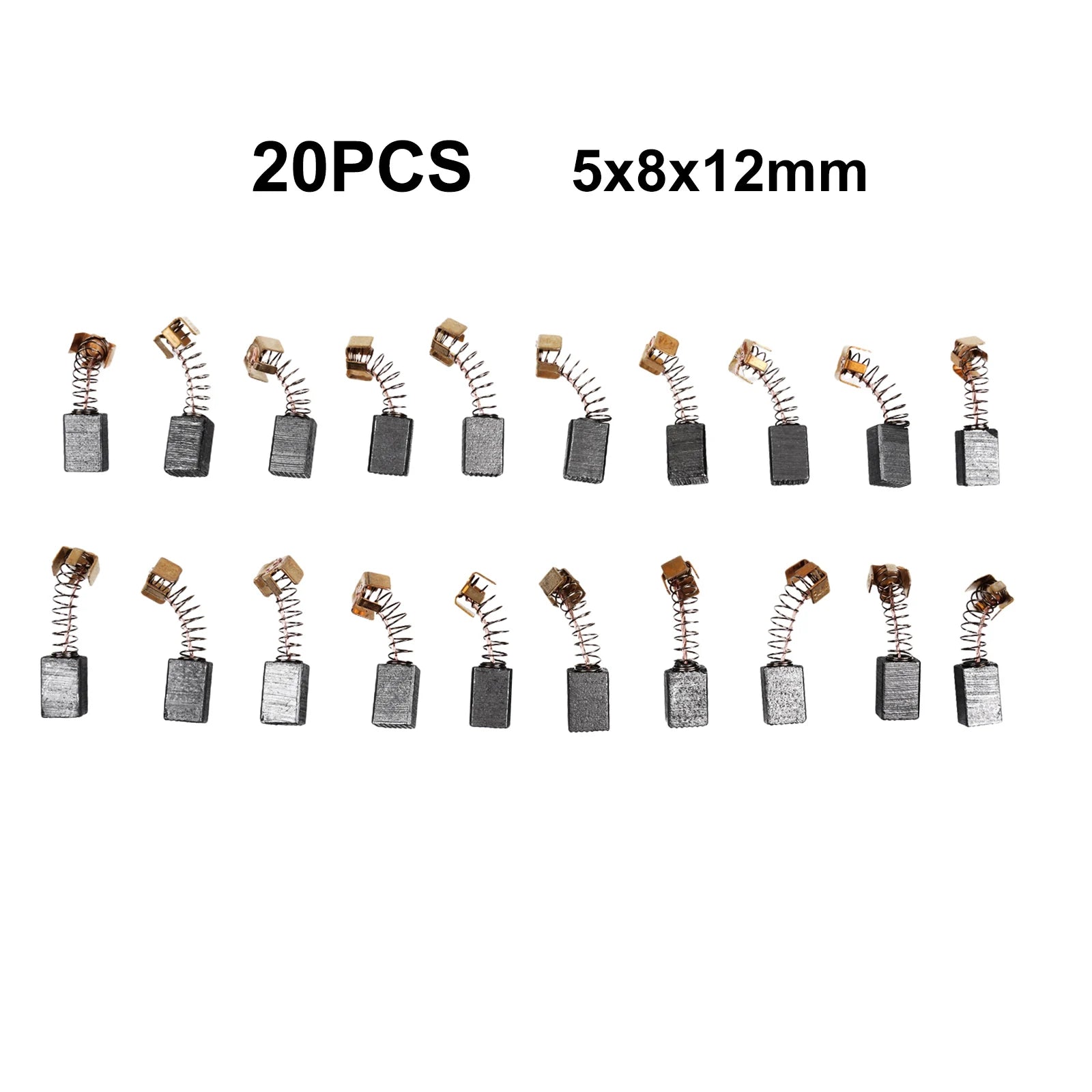 20pcs/set Carbon Brushes 5x8x12mm CB-64# 110*100 For Electric Motor CB85 CB57 CB64 191627-8 For Power Tool Accessory Qme Default Title