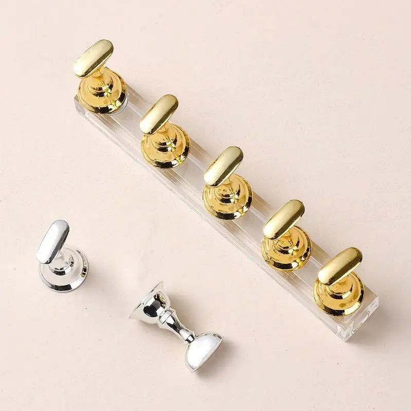 Nail Display Acrylic Stand Tips Holder Magnetic Practice Qme