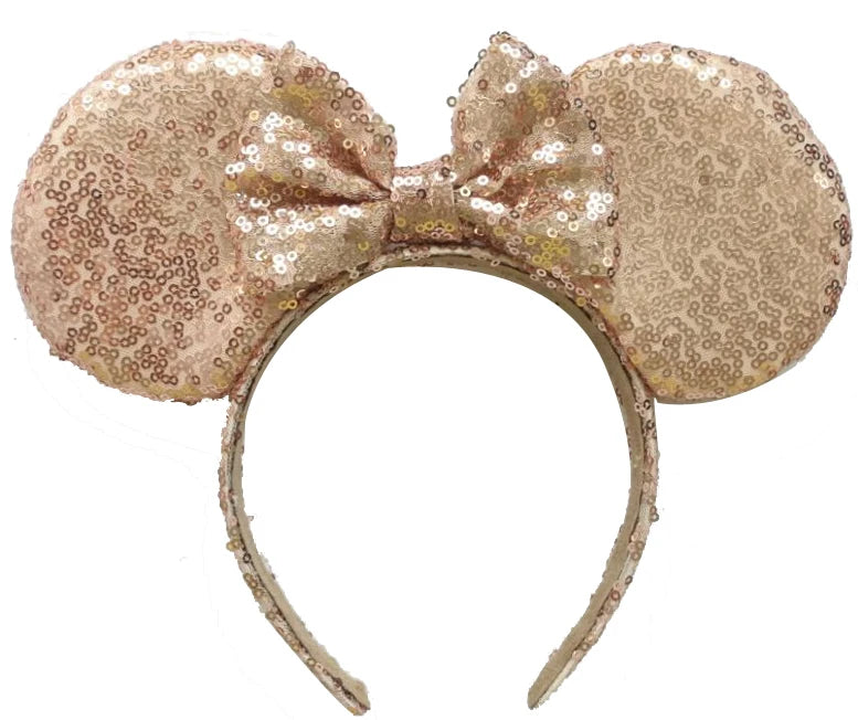 Frozen Mouse Ears Headband For Women 5''Polka Sequin Bow Hairband Halloween Christmas Festival Party Travel DIY Hair Accessory Qme Headband 11