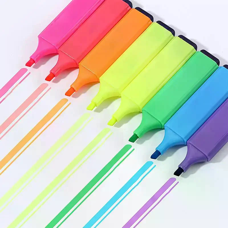 Light Drawing Key Marker Pens 4 6 8 Colors Creative Highlight Smooth Qme