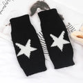 Knitted Half Finger Gloves Women's Warm Soft Winter Mittens for Girl Guantes Y2K Sleeve Girls Lolita Goth Fingerless Gloves Qme A-1 Length -20cm