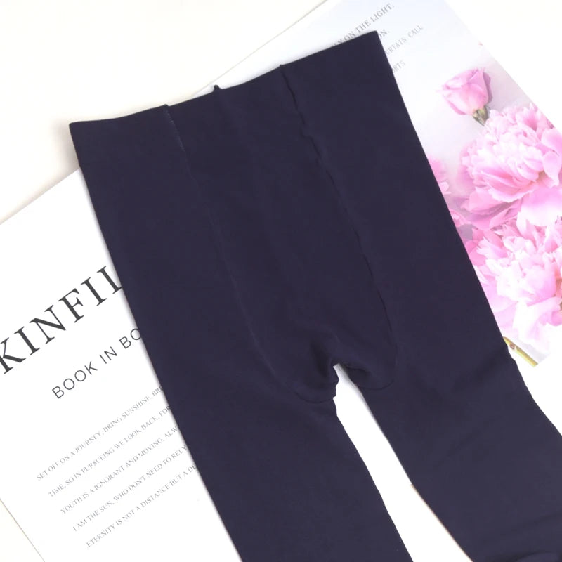 Women's Vintage Red Pantyhose Spring Autumn Velvet Elastic Y2k Slim Qme deep purple One Size