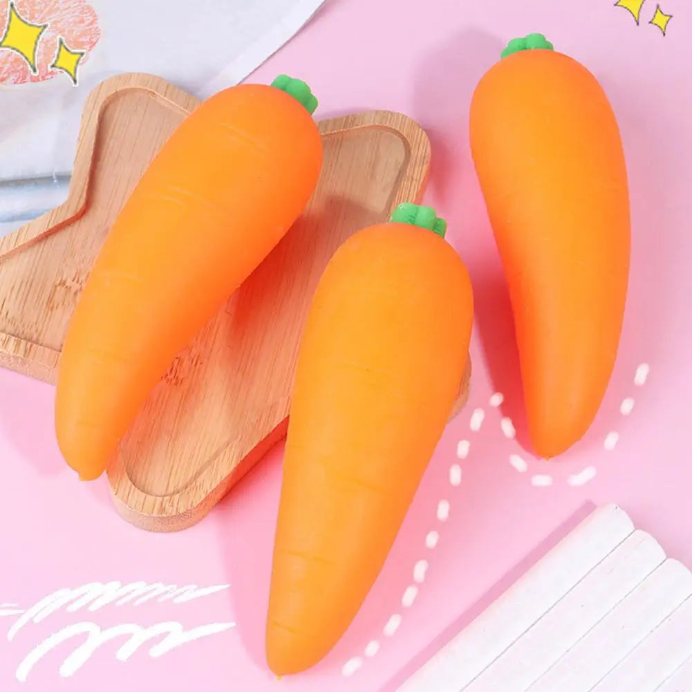 Carrot Squishy Toy Soft Slow Rising Stress Relief Fidget Toys Kids Qme