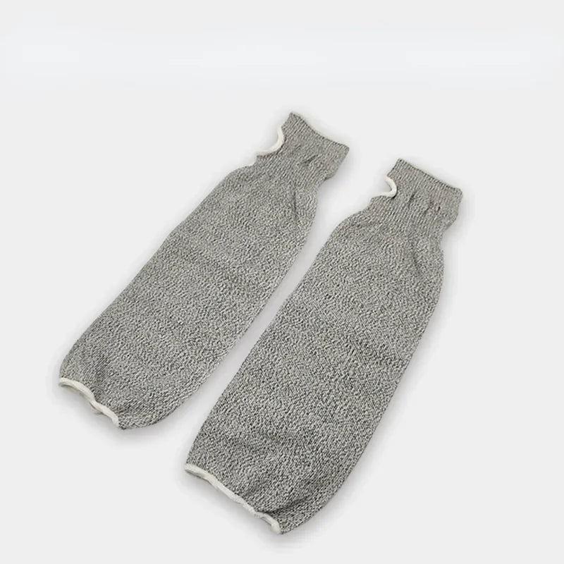 1 Pair Safety Anti Cut Arm Sleeves Breathable Durable Arm Guard Level 5 Slash Resistant Protective Arm Sleeves with Thumb Hole Qme