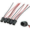 10Pcs T10 W5W Car Wedge Light Bulb Socket Connector Holder Extension LED Lamp Bulb Base Holder Replacement Car Parts Qme Default Title