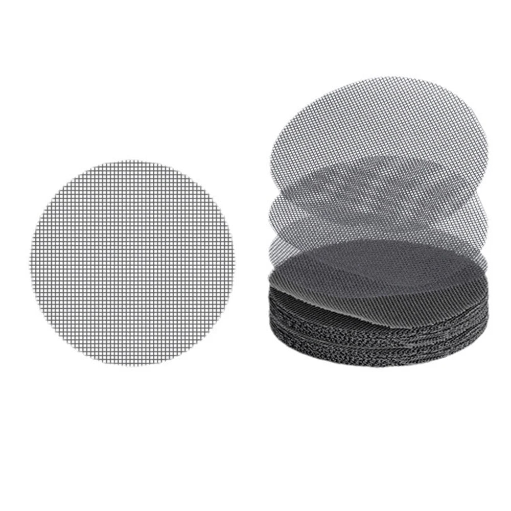 50PCS Flowerpot Gasket Ceramic Black Leakproof Soil Super Large Diameter Breathable Insect-Proof Plastic Circular Mesh Pad Qme 5x5cm 50 Pcs
