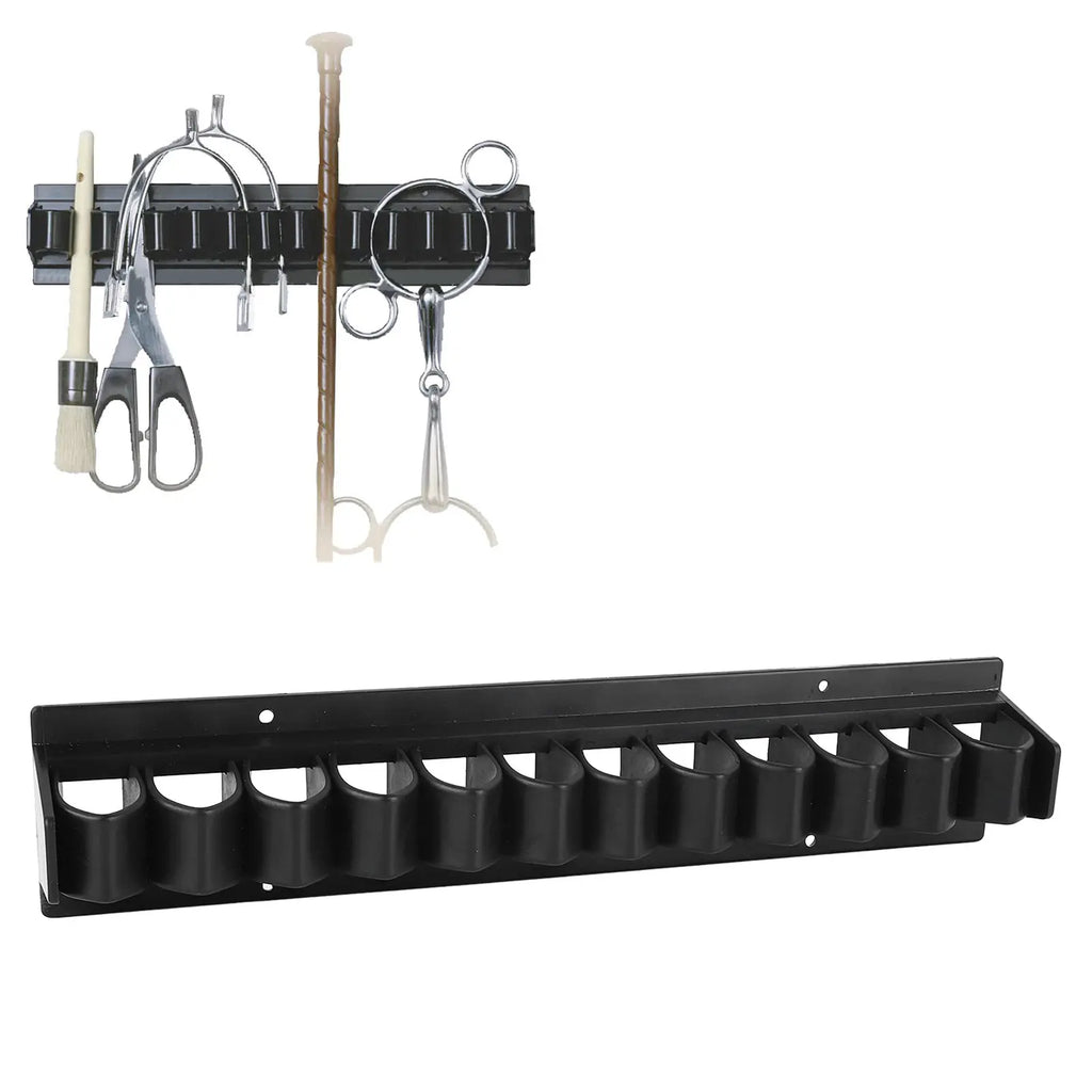 Horse Whip Crop Holder Rack Plastic Stable Whip Storage Stand Space Saving Easy Install Horse Riding Equipment Farm Stable Stand Qme