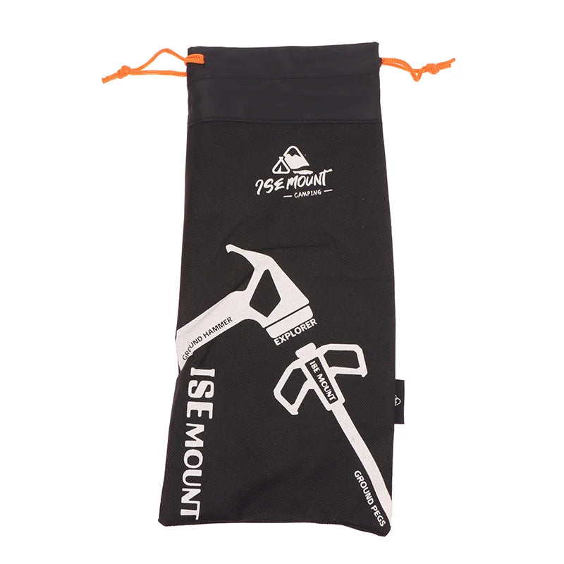 Oxford Cloth Tent Pegs Nails Storage Bag Portable Stake Bags Qme Black