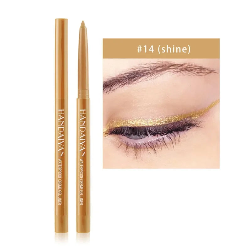 20 Colors Waterproof Matte Eyeliner Gel Long Lasting Professional Sweatproof Non-smudge Multicolor Ultra-fine Eyeliner Pencil Qme 14