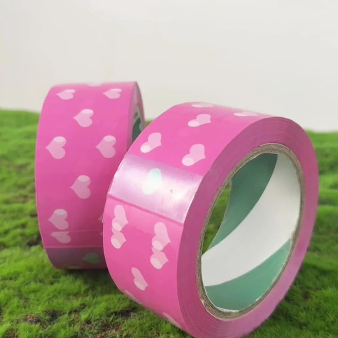 Packaging Tape, Gift Tape, Love Packaging Tape Printed Tape, Suitable for Gift Box Packaging, Express Delivery, Warehouse, Qme