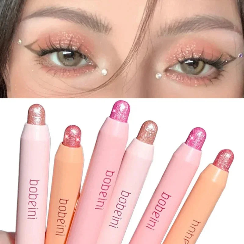 Pearlescent Eye Shadow Pen Glitter Eyeline Waterproof No smudging Highlight Eyeshadow Penlic Silkworm Liner Pen Shimmer Cosmetic Qme