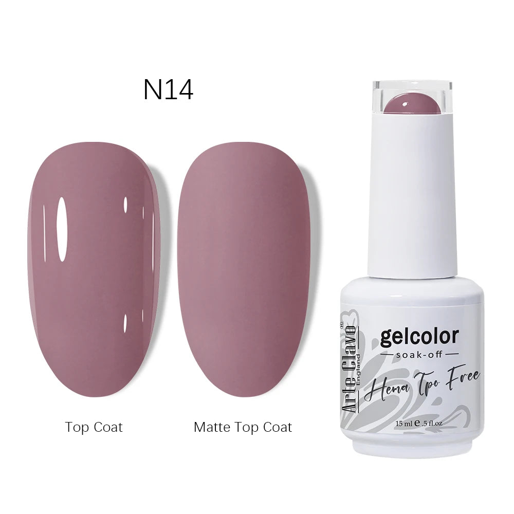Arte Clavo HEMA TPO Coffee Brown Gel Nail Polish Winter Semipermanent