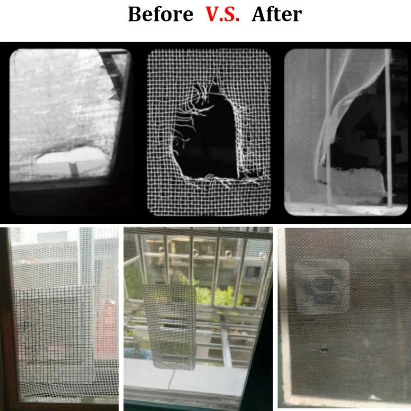 1 Roll Window Screen Repair Tape, Adhesive Mesh Tape For Covering Window Door Tears Holes Screen Patch Repair Kit Qme