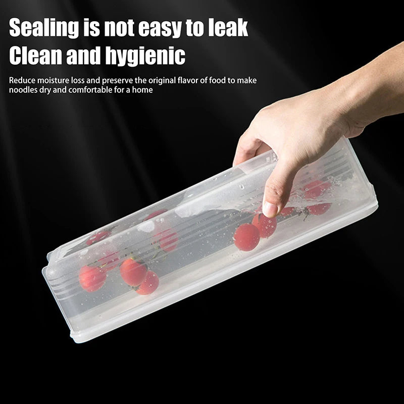 Long Rectangular Box Airtight Plastic Food Storage Containerswith Qme