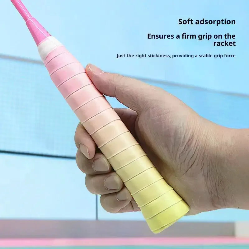 Tennis Racket Overgrip Sweat Band Absorption Grip PU Badminton Handle Qme