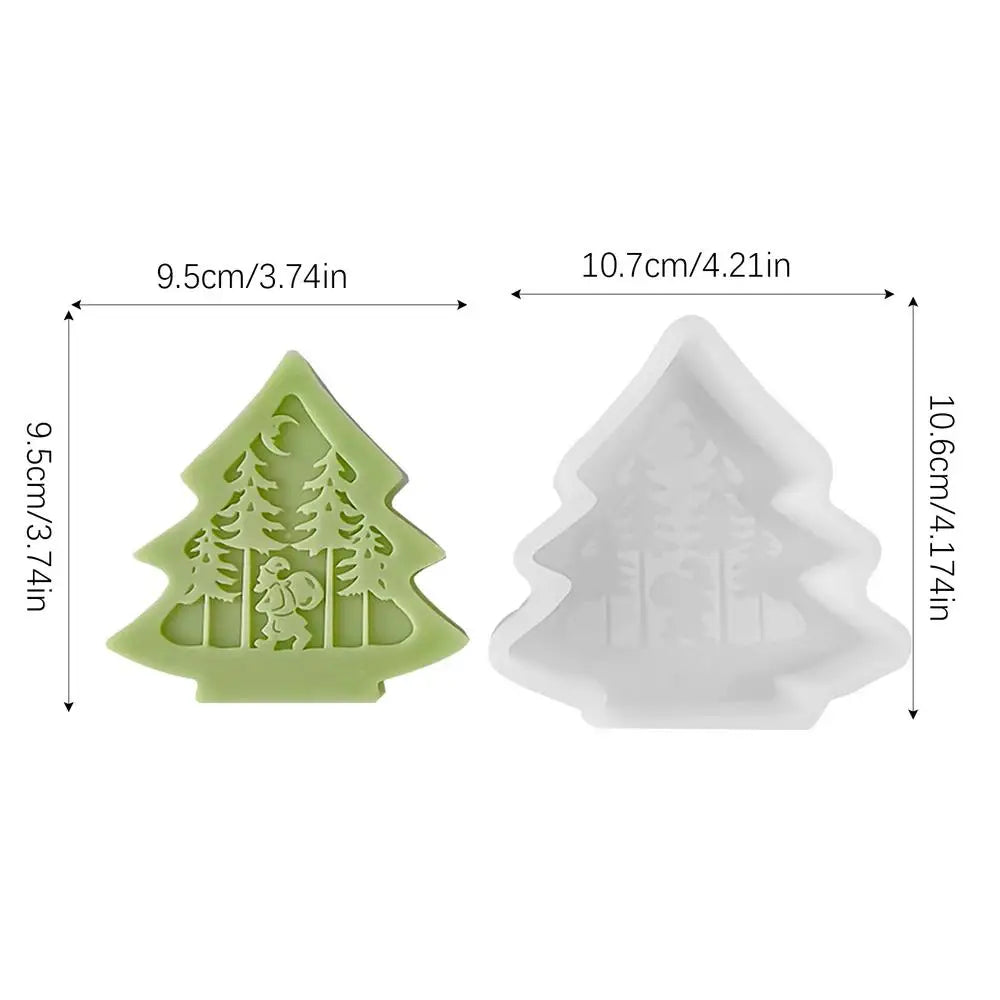 Christmas Silicone Molds Candles Non-stick Soft Mould Child Home Qme B China Mainland