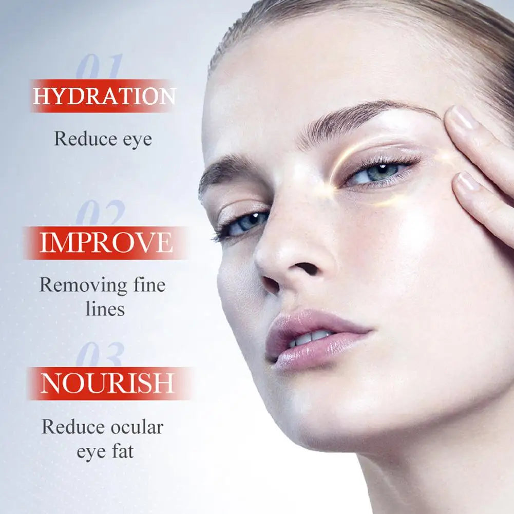 SADOER Kojic Acid Whitening Eye Cream Moisturizing And Brightening Anti Dark Circles Eye Cream Eye Bags Wrinkle Removal Lifting Qme