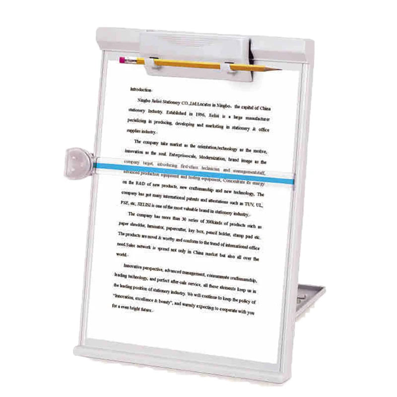 A4 Reading Holder Adjustable Clip Desktop Document Stand Office Qme