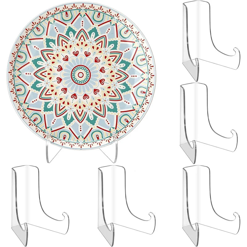 Painting Collection Artwork Display Holder Plates Bowls Rack Easel Qme