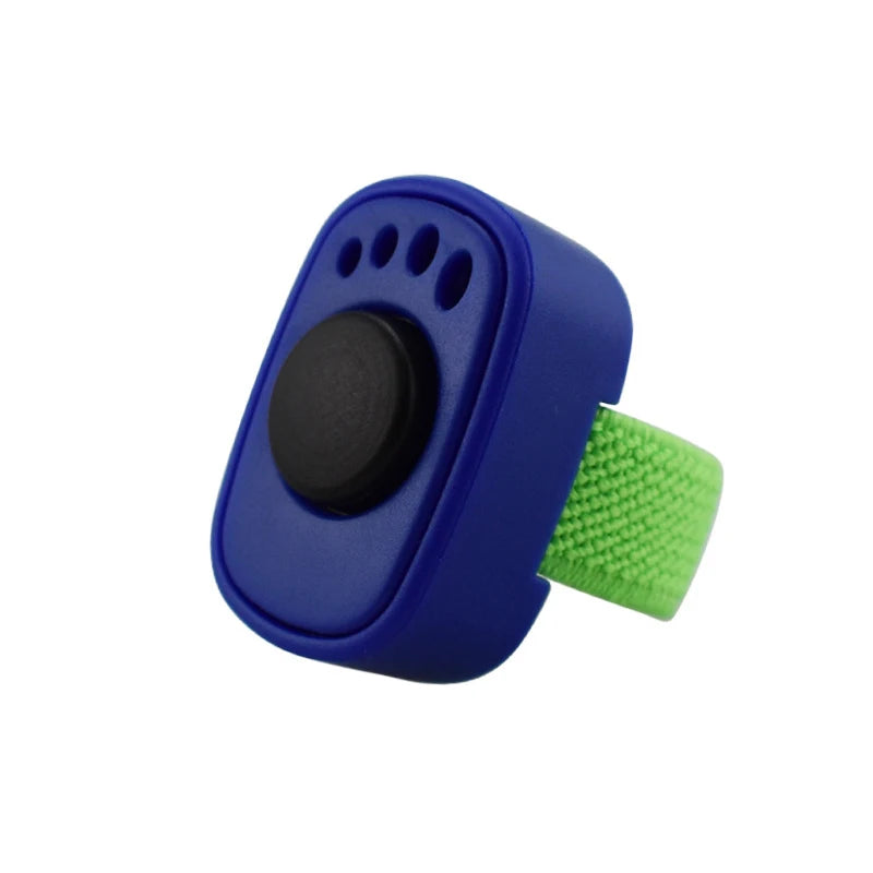 Interactive Sound Clicker Trainer For Thumb Training No Battery For Dogs Cats Positive Reinforcement Train Qme Dark blue
