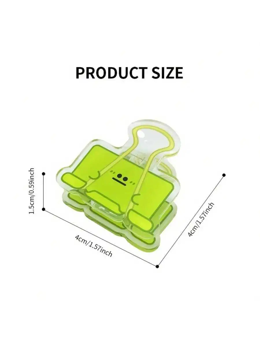 Colorful Cartoon Acrylic Folder Office Supplies File Organizer Qme 1pc