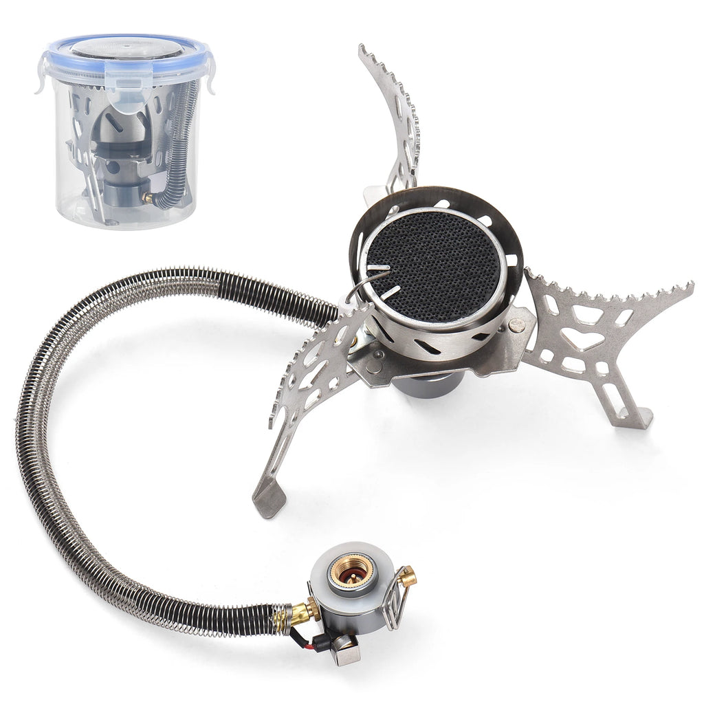 3500W Camping Stove High-Altitude Infrared Portable Gas Stove With Ignition Button for Outdoor Hiking Lightweight and Foldable Qme With Ignition Button China Mainland