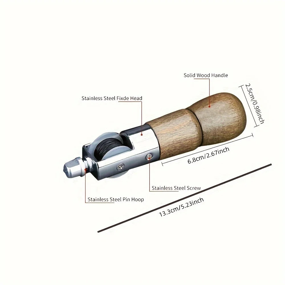 1 set of leather sewing cone kit, portable manual sewing machine, leather hand seamer, quick sewing machine sewing tool Qme