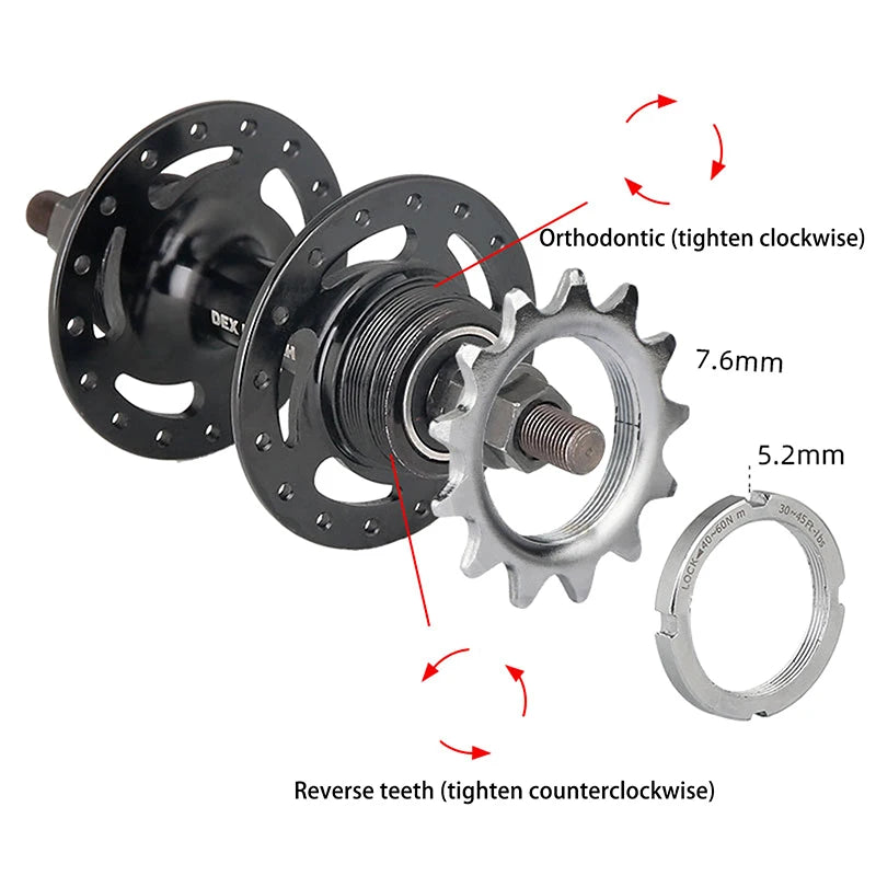 13T 14T 15T 16T 17T 18T Fixed Gear 1 Speed Bicycle Wheel Cogs Qme