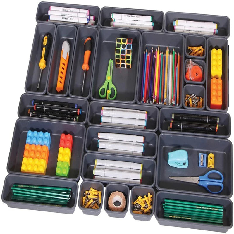 Kitchen Bathroom Makeup Organizer Boxes Drawer Organizers Separator Qme