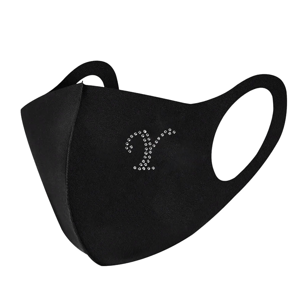 Rhinestone Letter Ice Silk Cotton Mask Adult Black Resuable Washable Soft and Comfortable Mask Outdoor Cycling Mask Qme