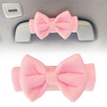 Bow Tie Car Handle Protector Cover Cute Roof Armrest Protective Qme Pink