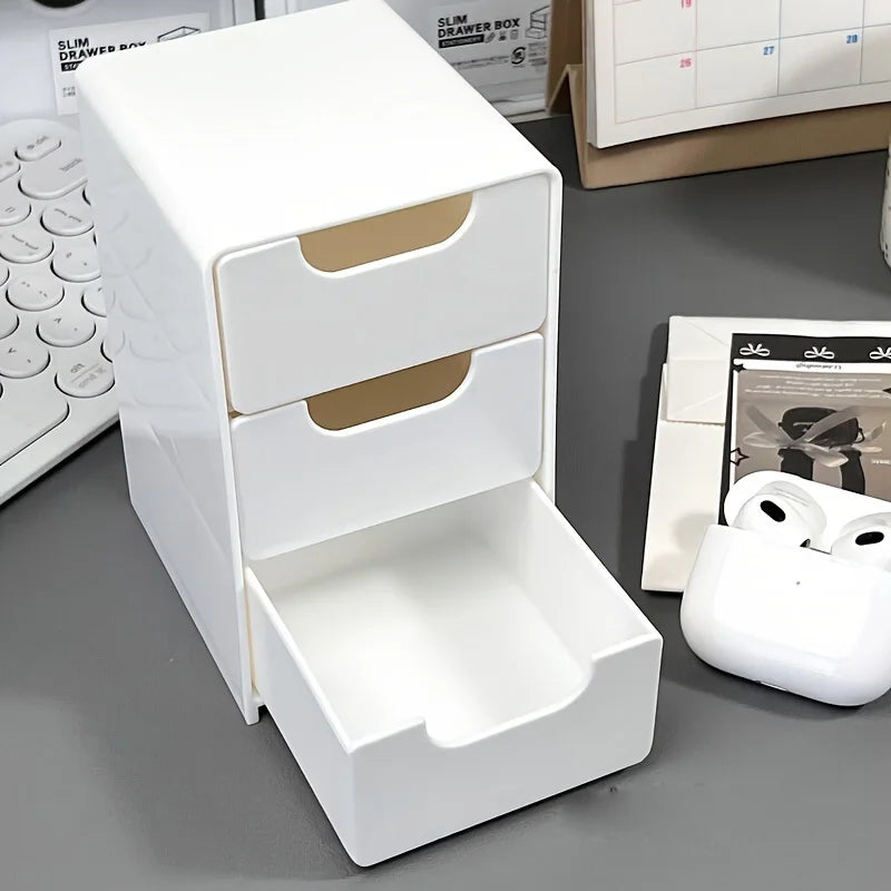 Three-Tier Desk Organizer - Office Supplies, Jewelry & Makeup Organizer - Portable, Floor Mount, Portable Organizer, Qme