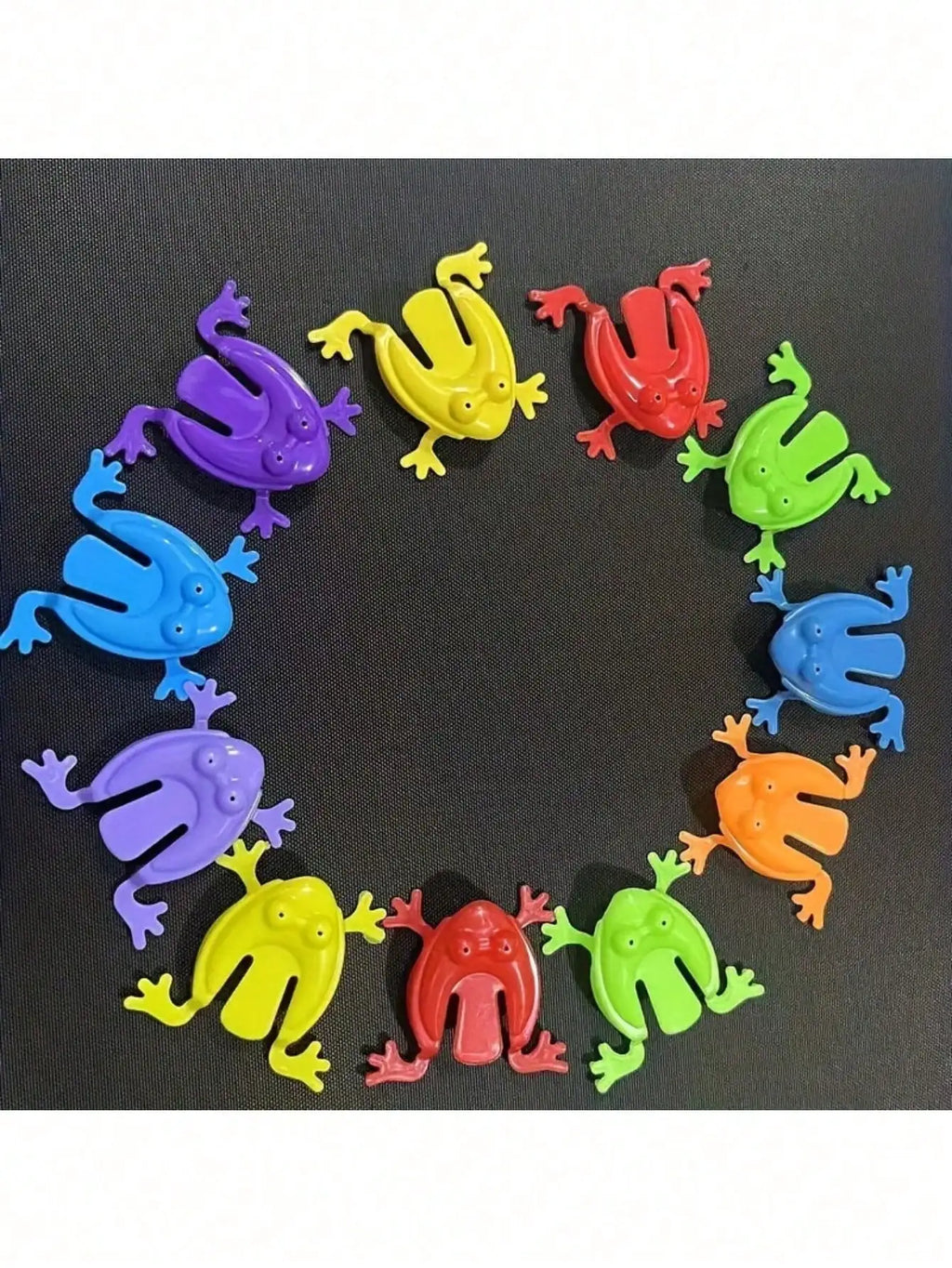 Jumping Frog Toy Plastic Frogs Finger Pressing Toys Fun Qme