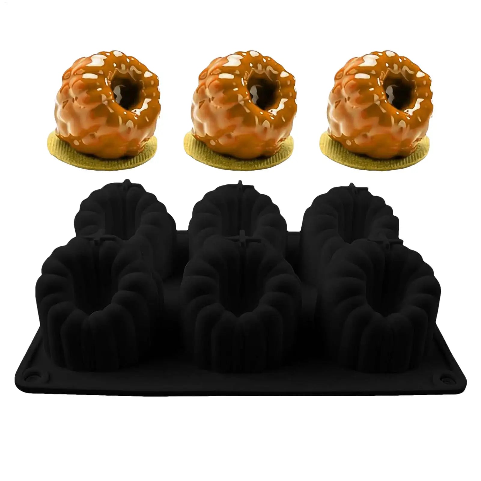 Raspberry Mold 3D Raspberry Shape Cake Decoration Mould 6 Cavity Fruit Pastry Molds for Home Kitchen Baking Pastry Bakery Qme