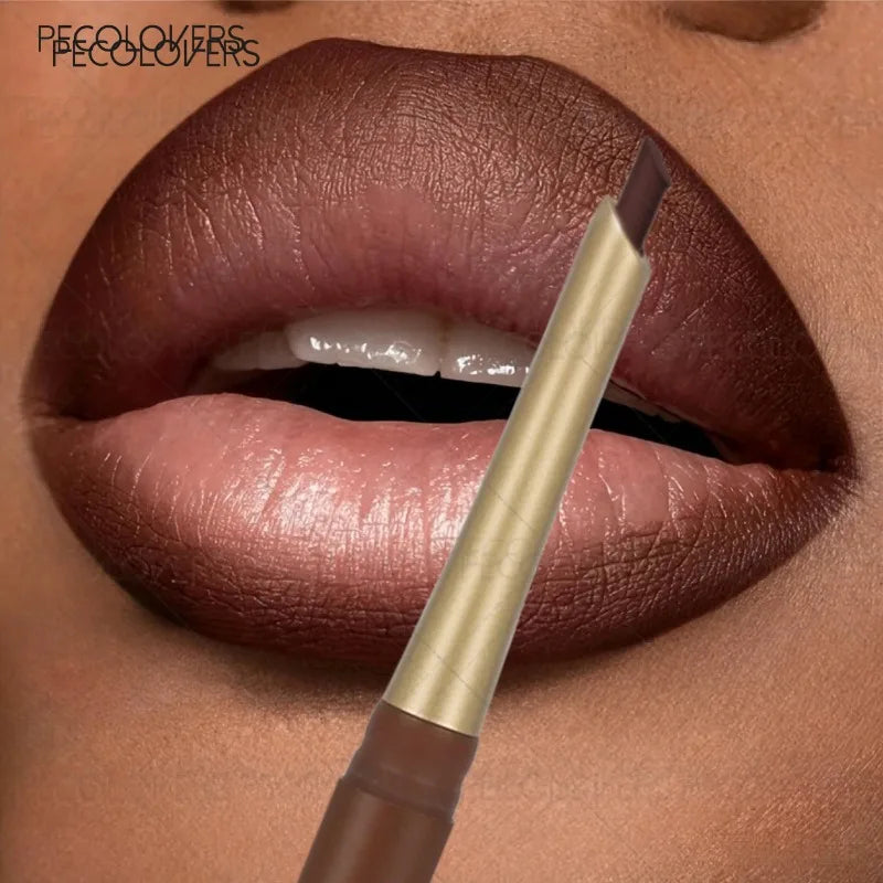 Brown Tube Slanted Lip Liner Outlines Contours Plump Charming Qme