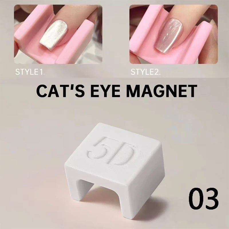 Rotating Cat Eye Nail Magnet Magnetic Sphere Multi-faceted Strong Qme 03