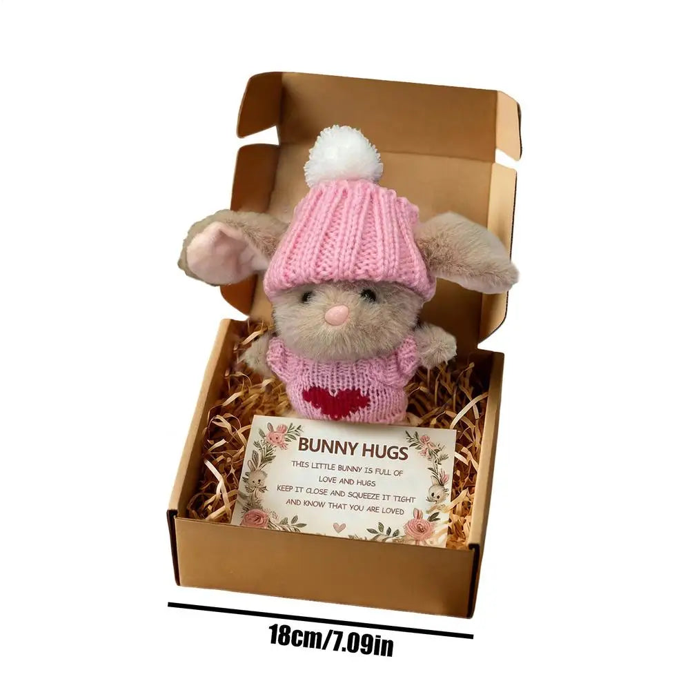 2026 Plush Bunny Portable Collectible Rabbit Doll Small Stuffed Toys for Girls Kids Birthday Christmas Easter Valentines Indoor Qme 03