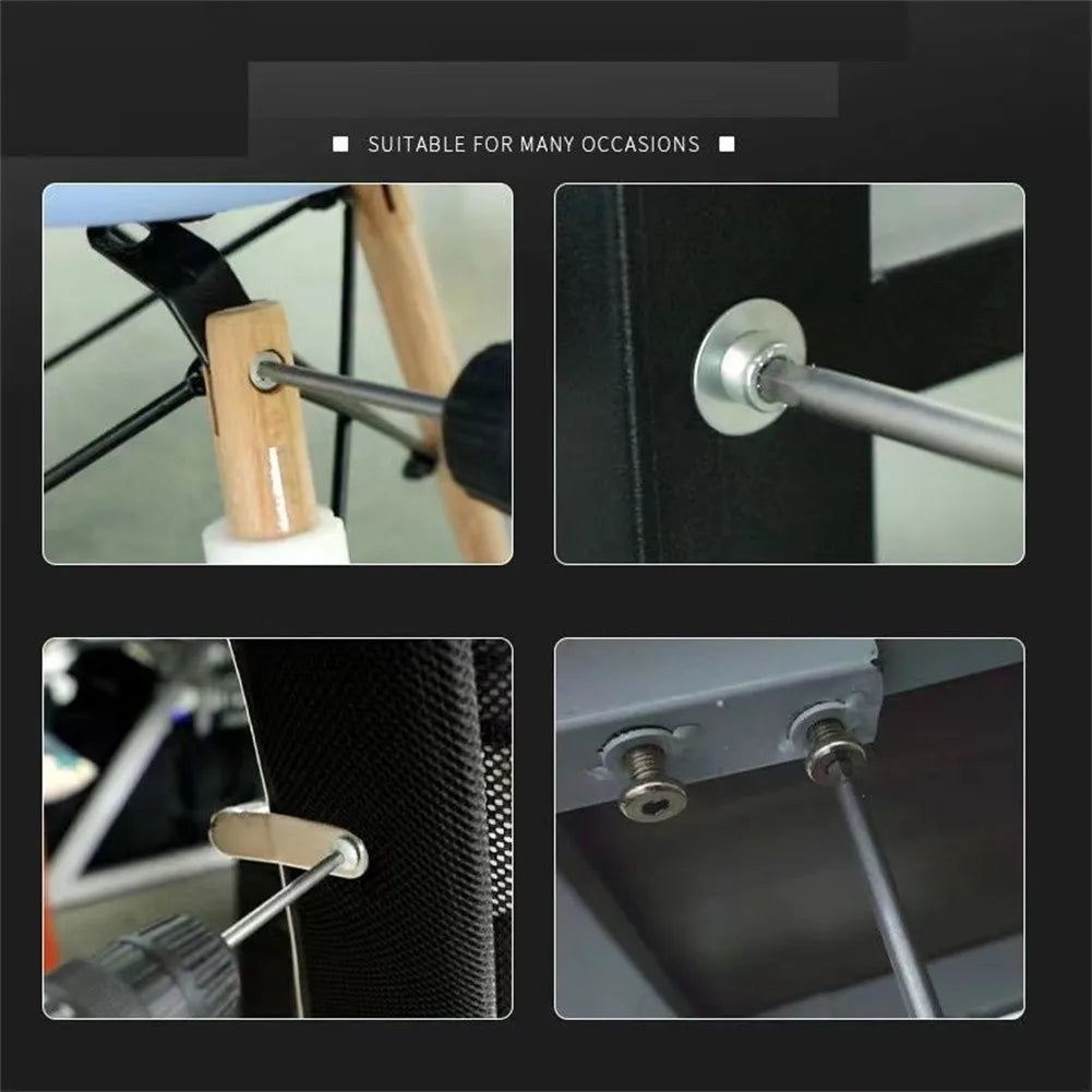8pcs Hex Head Allen Wrench Drill Bits Set 100mm SAE Metric Allen Electric Hexagonal Bit Screwdriver Socket Bit Power Tool Parts Qme
