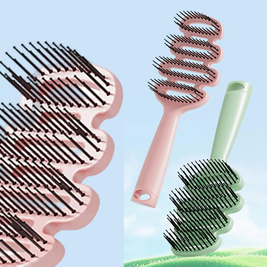 1pcs Hair Brush Styling Grooming Scalp Comb Wet Brushes for Shower Daily Morning Bedtime Post-Wash Salon Styling Qme