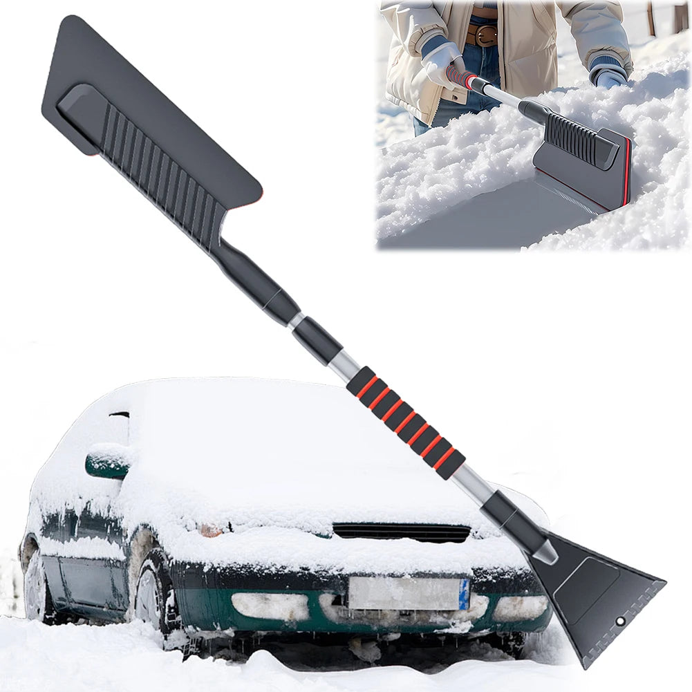 3 In 1 Windshield Snow Remover Universal Retractable Snow Remover Front Windshield Ice Scraping Defrost Broom Auto Cleaner Tool Qme